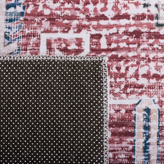 Safavieh Machine Washable Tucson Tsn172P Rust/Navy Rug.