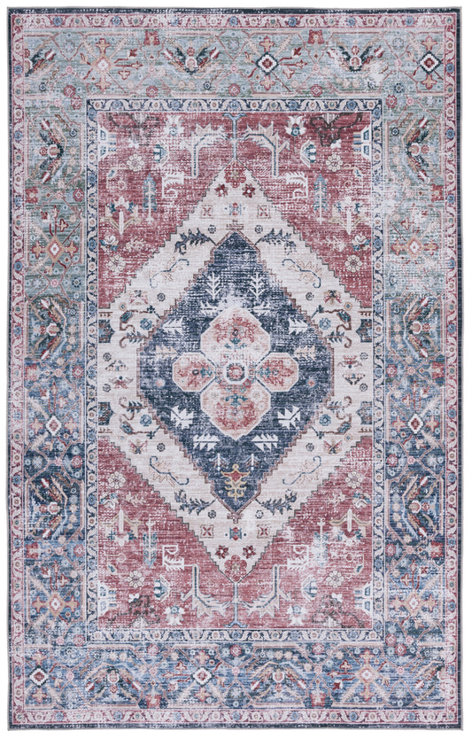 Safavieh Tucson Tsn172P Rust/Navy Area Rug