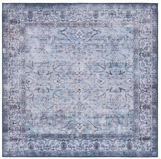 Safavieh Machine Washable Tucson Tsn173J Aqua/Pink Rug.