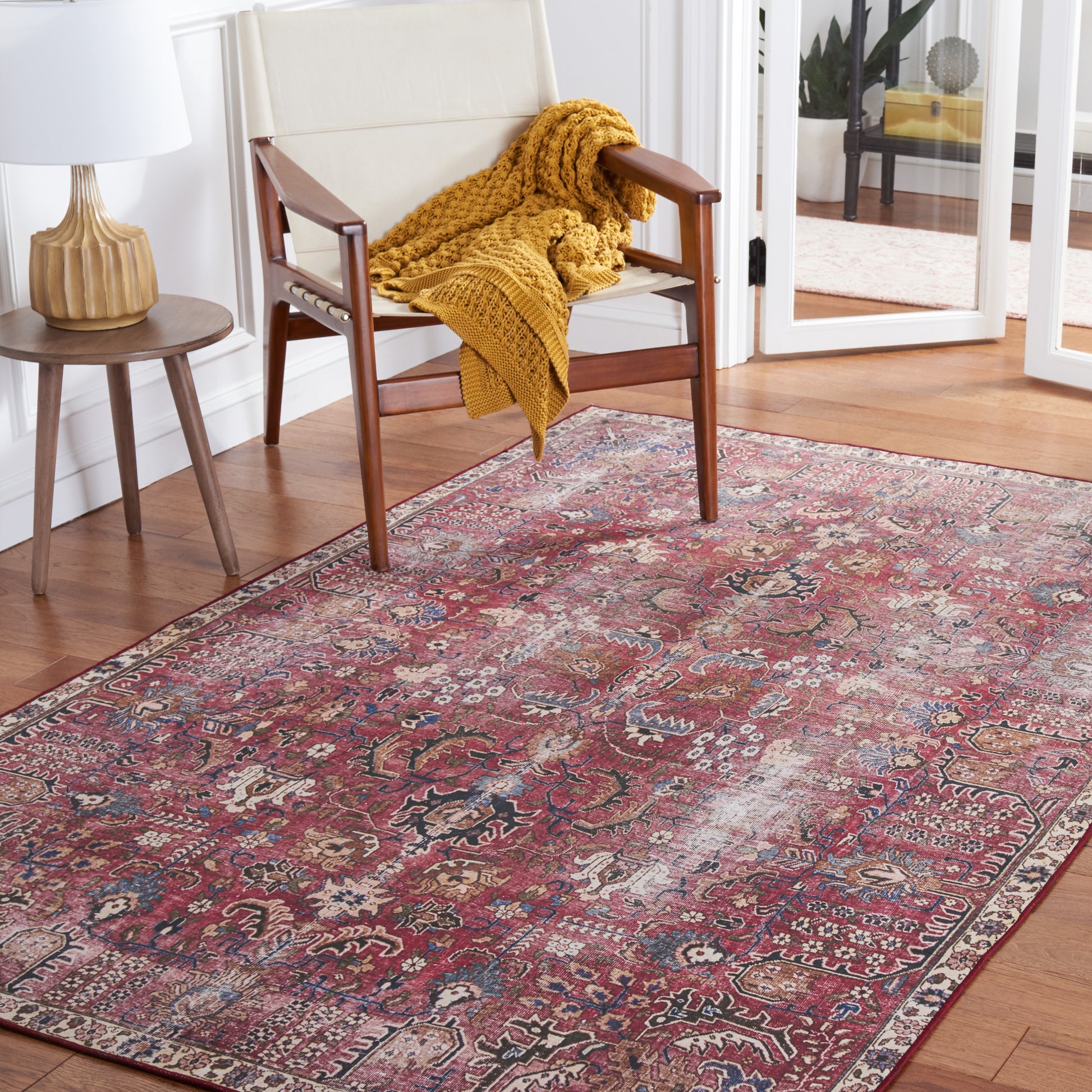 Safavieh Tucson Tsn174Q Red/Beige Area Rug