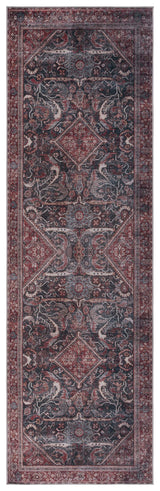 Safavieh Machine Washable Tucson Tsn175Y Dark Green/Rust Rug.