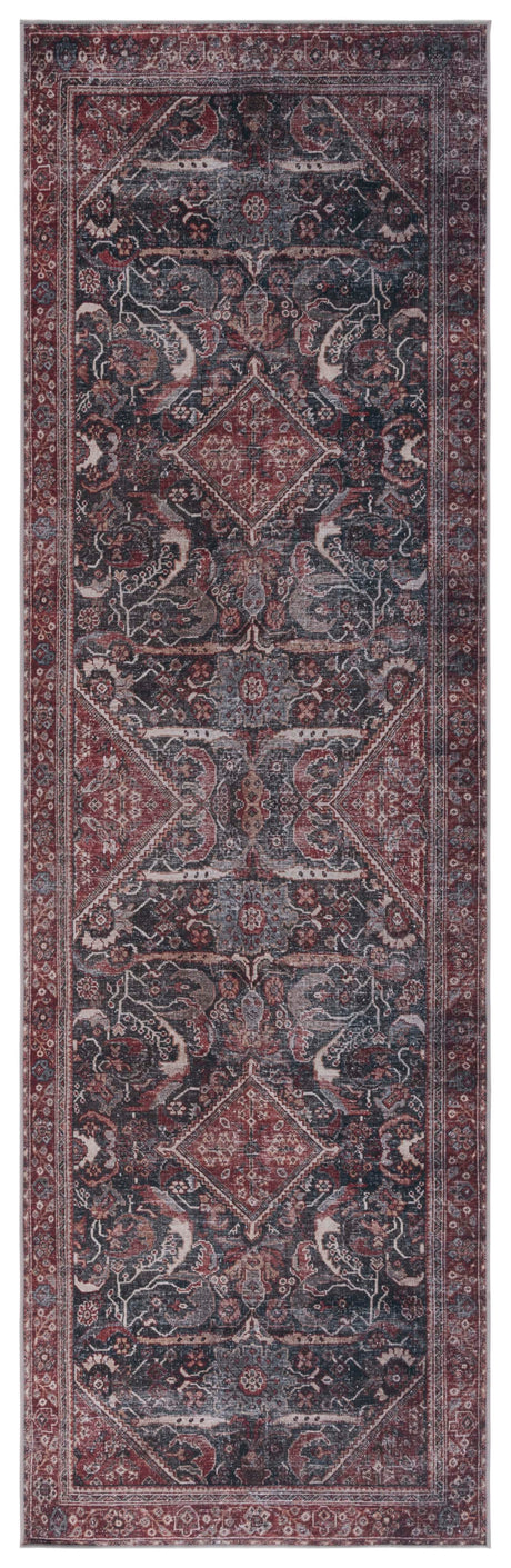 Safavieh Machine Washable Tucson Tsn175Y Dark Green/Rust Rug.