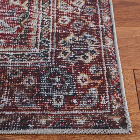 Safavieh Machine Washable Tucson Tsn175Y Dark Green/Rust Rug.