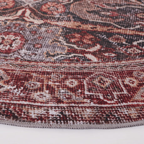Safavieh Machine Washable Tucson Tsn175Y Dark Green/Rust Rug.