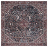 Safavieh Machine Washable Tucson Tsn175Y Dark Green/Rust Rug.