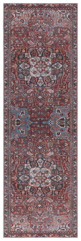 Safavieh Machine Washable Tucson Tsn176Q Red/Navy Rug.