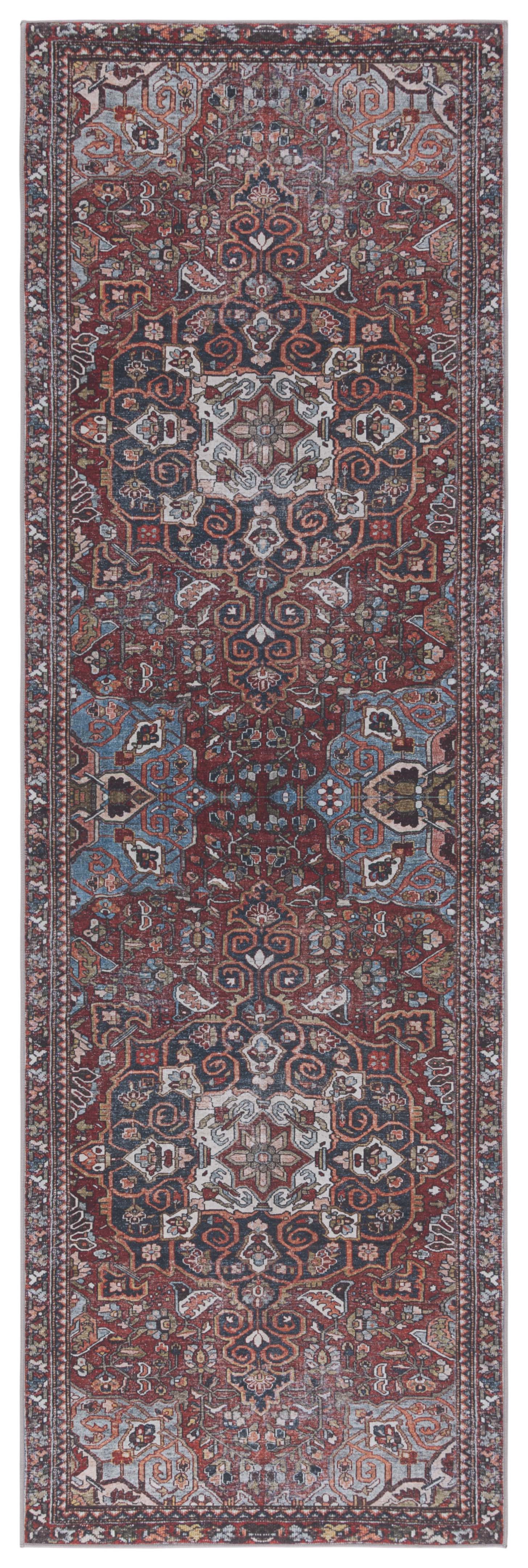 Safavieh Tucson Tsn176Q Red/Navy Area Rug