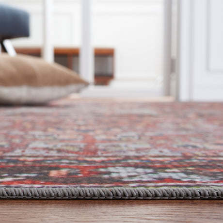 Safavieh Machine Washable Tucson Tsn176Q Red/Navy Rug.
