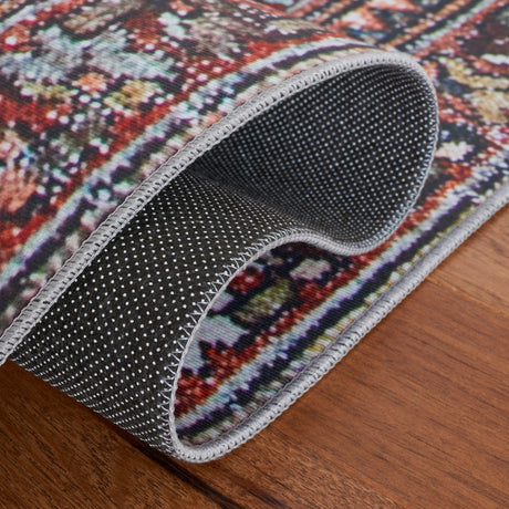 Safavieh Machine Washable Tucson Tsn176Q Red/Navy Rug.