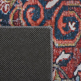 Safavieh Machine Washable Tucson Tsn176Q Red/Navy Rug.