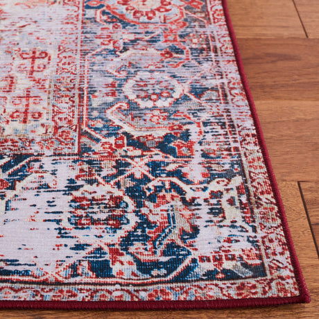 Safavieh Machine Washable Tucson Tsn177P Rust/Navy Rug.