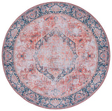 Safavieh Machine Washable Tucson Tsn177P Rust/Navy Rug.
