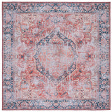 Safavieh Machine Washable Tucson Tsn177P Rust/Navy Rug.