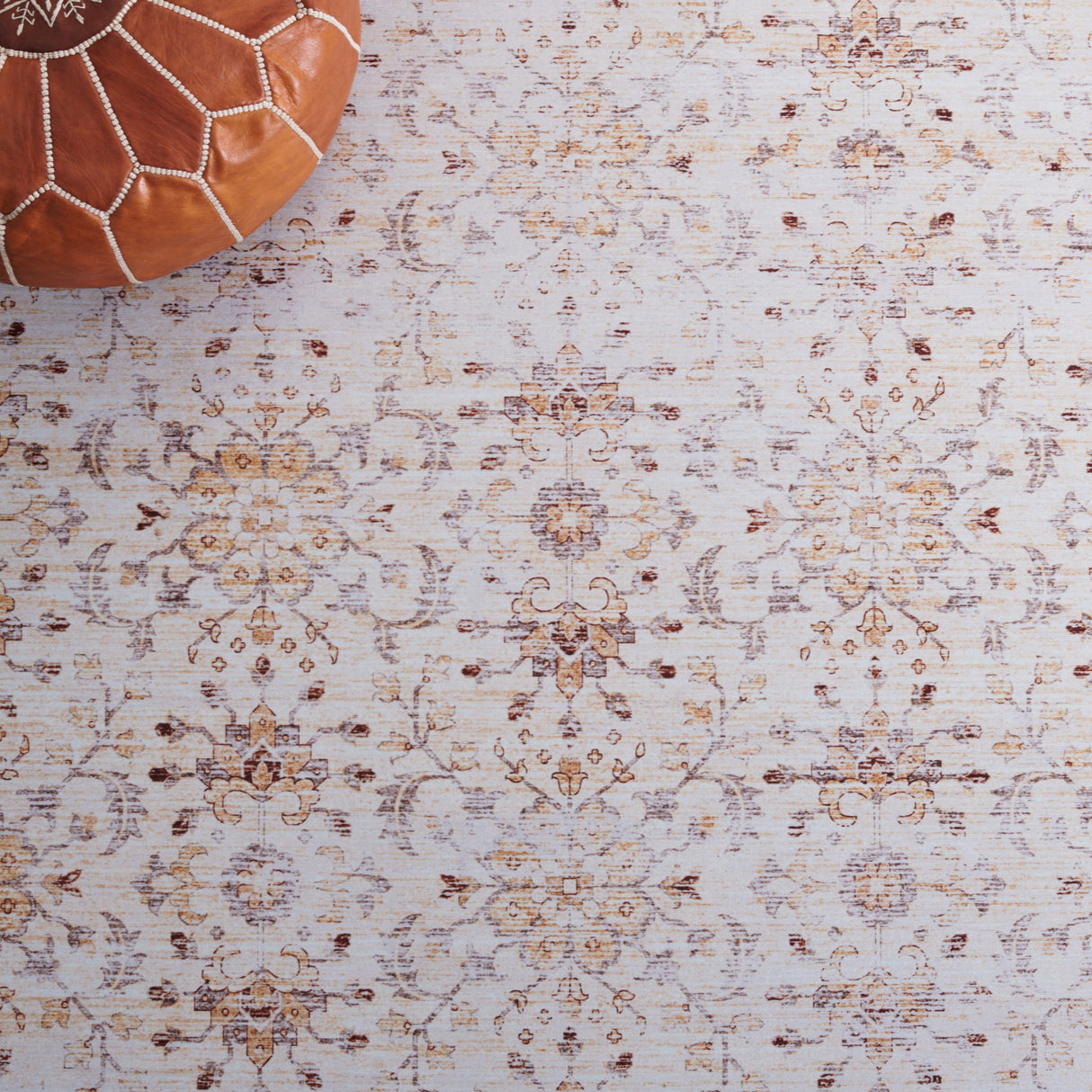 Safavieh Machine Washable Tucson Tsn179B Beige/Gold Rug.