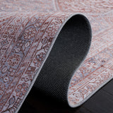 Safavieh Machine Washable Tucson Tsn180F Grey/Rust Rug.