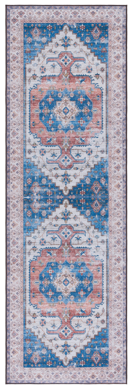 Safavieh Machine Washable Tucson Tsn181B Beige/Blue Rug.