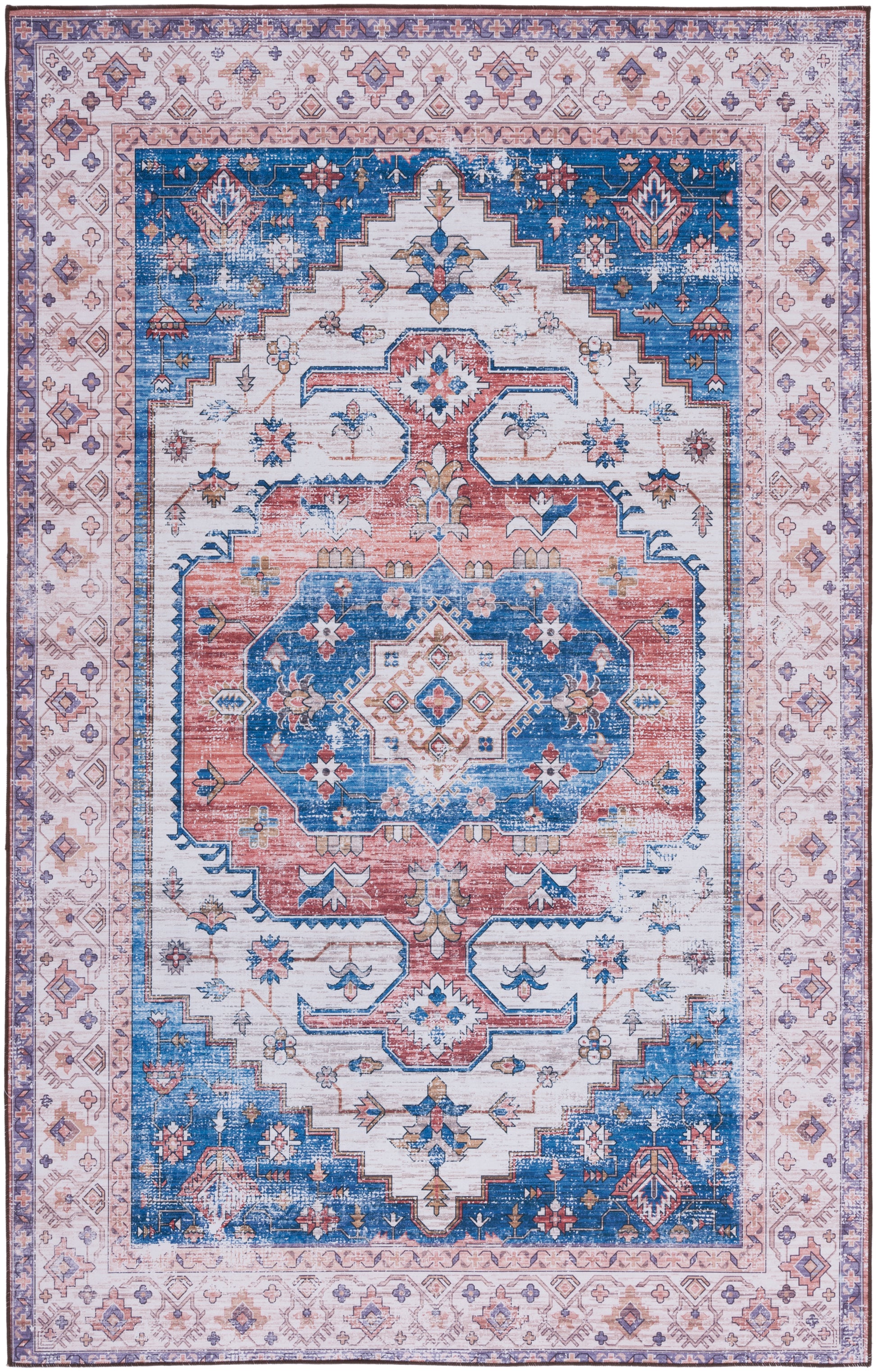 Safavieh Tucson Tsn181B Beige/Blue Area Rug