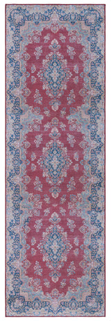 Safavieh Machine Washable Tucson Tsn182Q Red/Navy Rug.