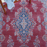 Safavieh Machine Washable Tucson Tsn182Q Red/Navy Rug.