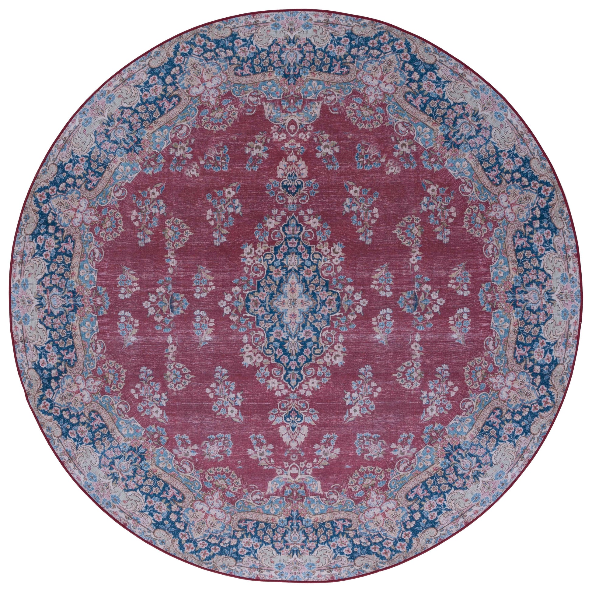 Safavieh Tucson Tsn182Q Red/Navy Area Rug