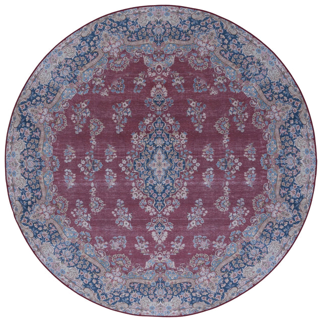 Safavieh Machine Washable Tucson Tsn182Q Red/Navy Rug.