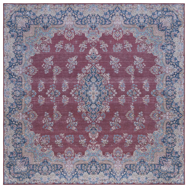 Safavieh Machine Washable Tucson Tsn182Q Red/Navy Rug.
