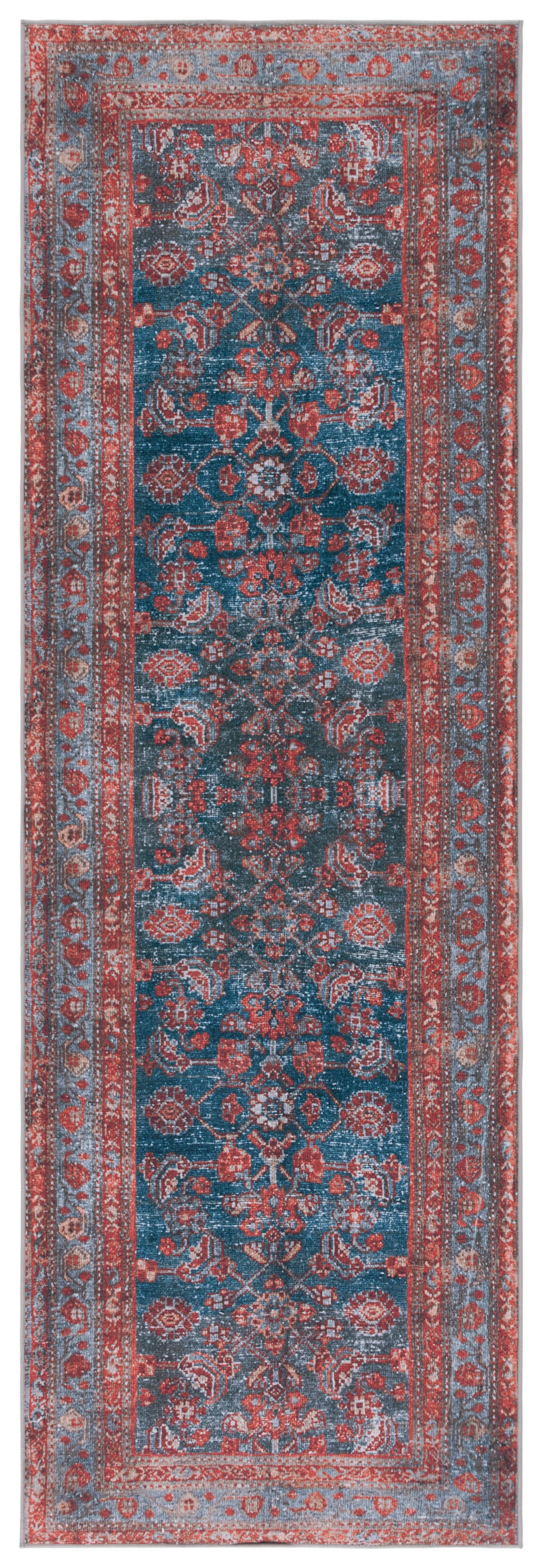 Safavieh Tucson Tsn183M Blue/Rust Area Rug