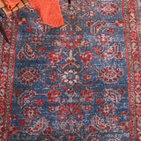 Safavieh Machine Washable Tucson Tsn183M Blue/Rust Rug.