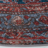 Safavieh Machine Washable Tucson Tsn183M Blue/Rust Rug.