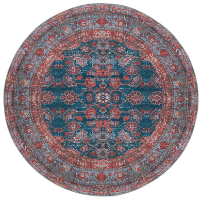 Safavieh Tucson Tsn183M Blue/Rust Area Rug