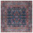 Safavieh Machine Washable Tucson Tsn183M Blue/Rust Rug.