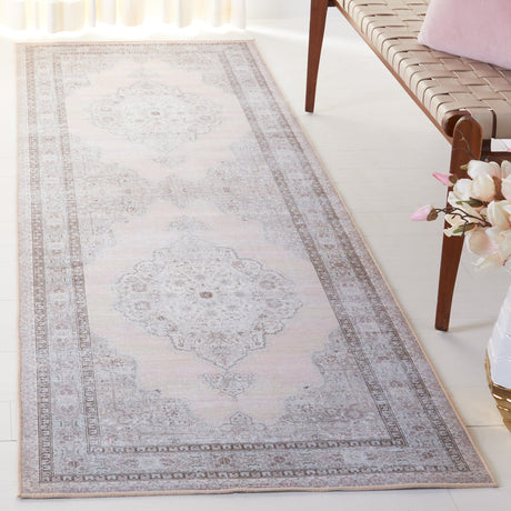 Safavieh Machine Washable Tucson Tsn184B Beige/Light Green Rug.