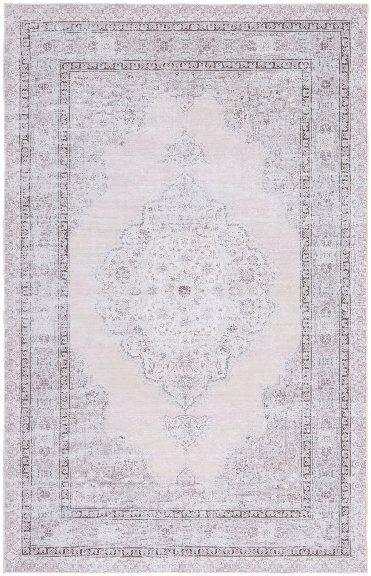 Safavieh Machine Washable Tucson Tsn184B Beige/Light Green Rug.