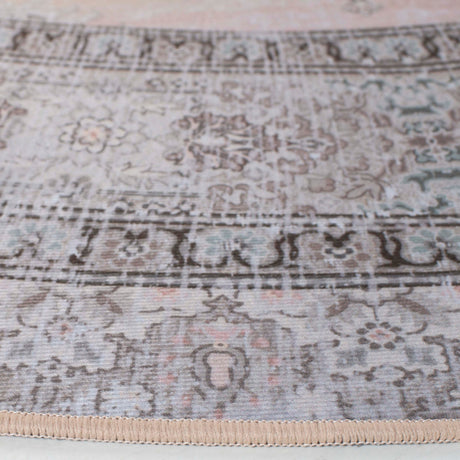 Safavieh Machine Washable Tucson Tsn184B Beige/Light Green Rug.