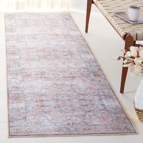 Safavieh Machine Washable Tucson Tsn185P Rust/Beige Rug.