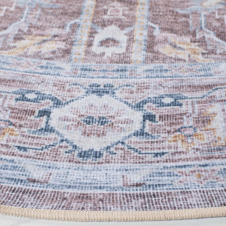 Safavieh Machine Washable Tucson Tsn185P Rust/Beige Rug.