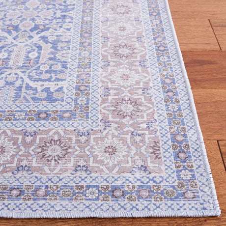 Safavieh Machine Washable Tucson Tsn186M Blue/Rust Rug.