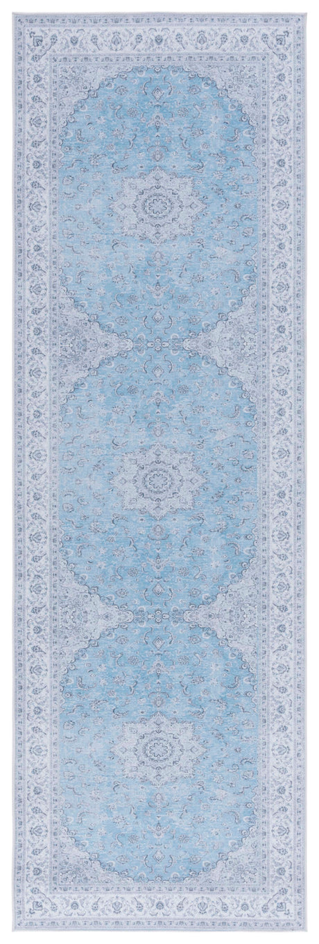 Safavieh Machine Washable Tucson Tsn187M Blue/Grey Rug.