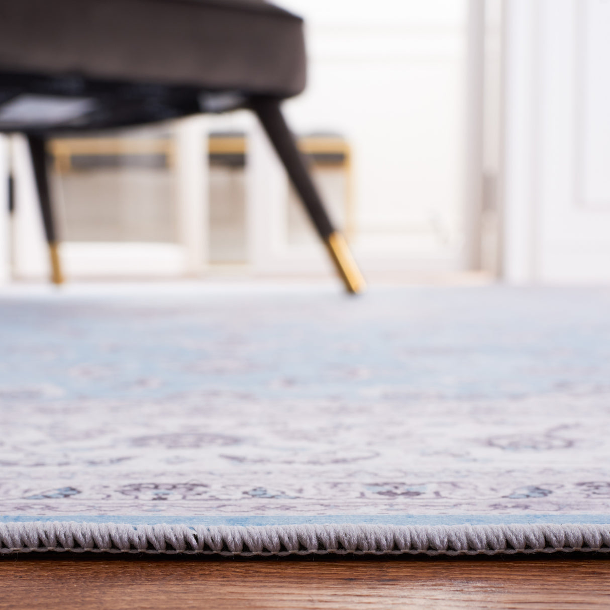 Safavieh Machine Washable Tucson Tsn187M Blue/Grey Rug.