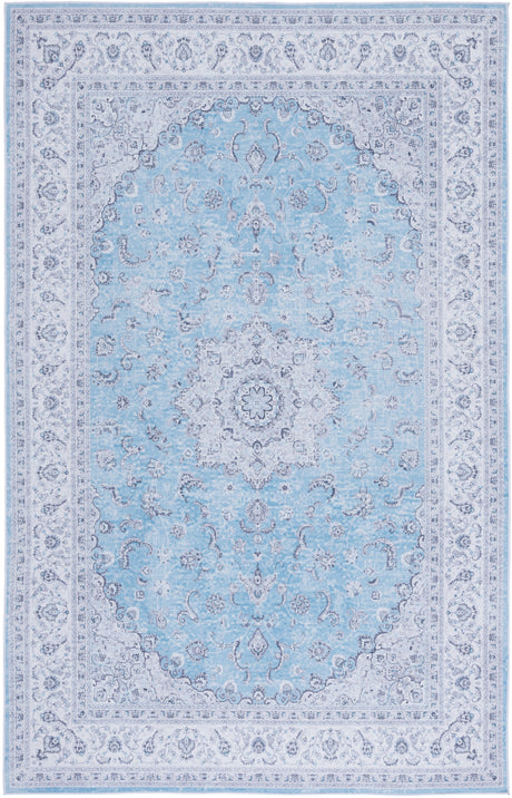 Safavieh Machine Washable Tucson Tsn187M Blue/Grey Rug.