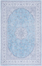 Safavieh Machine Washable Tucson Tsn187M Blue/Grey Rug.