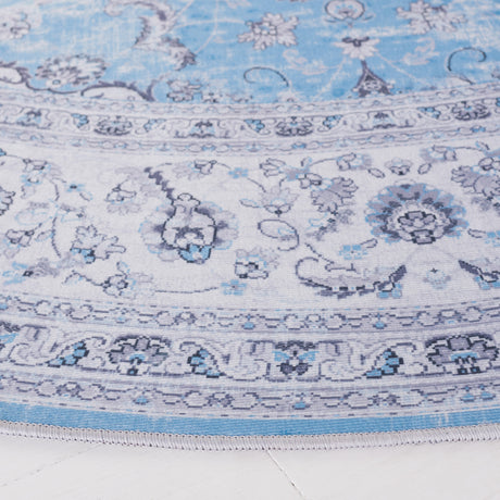 Safavieh Machine Washable Tucson Tsn187M Blue/Grey Rug.