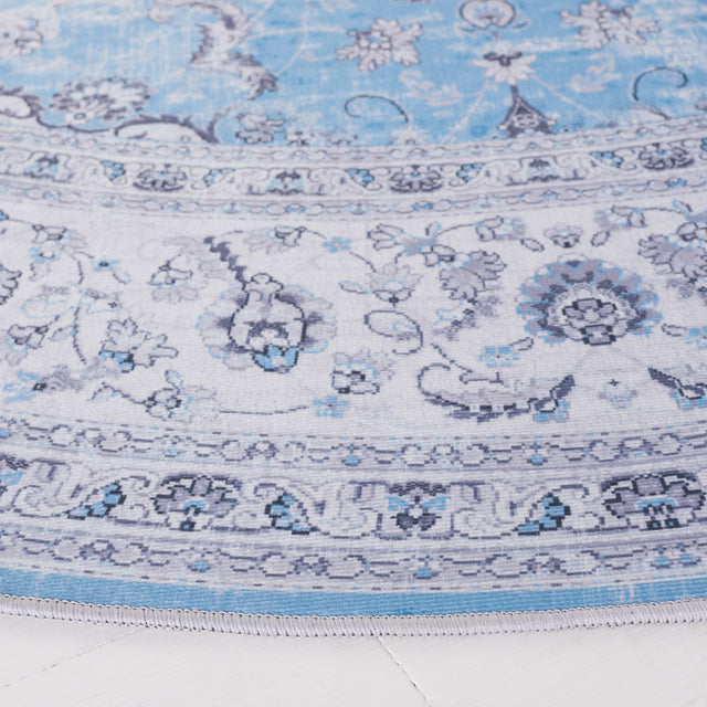 Safavieh Machine Washable Tucson Tsn187M Blue/Grey Rug.