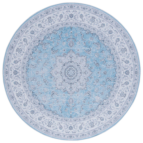 Safavieh Machine Washable Tucson Tsn187M Blue/Grey Rug.