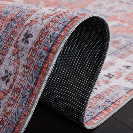 Safavieh Machine Washable Tucson Tsn188P Rust/Beige Rug.