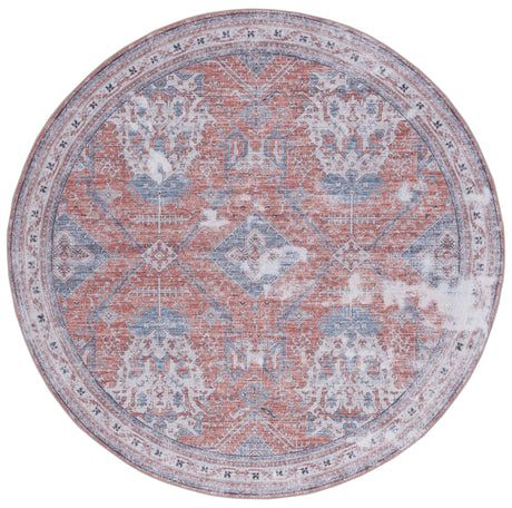 Safavieh Machine Washable Tucson Tsn188P Rust/Beige Rug.