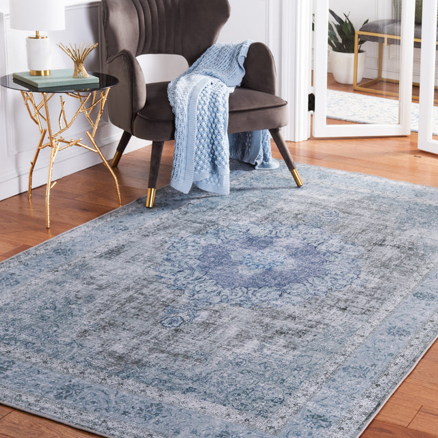 Safavieh Machine Washable Tucson Tsn190X Green/Green Rug.