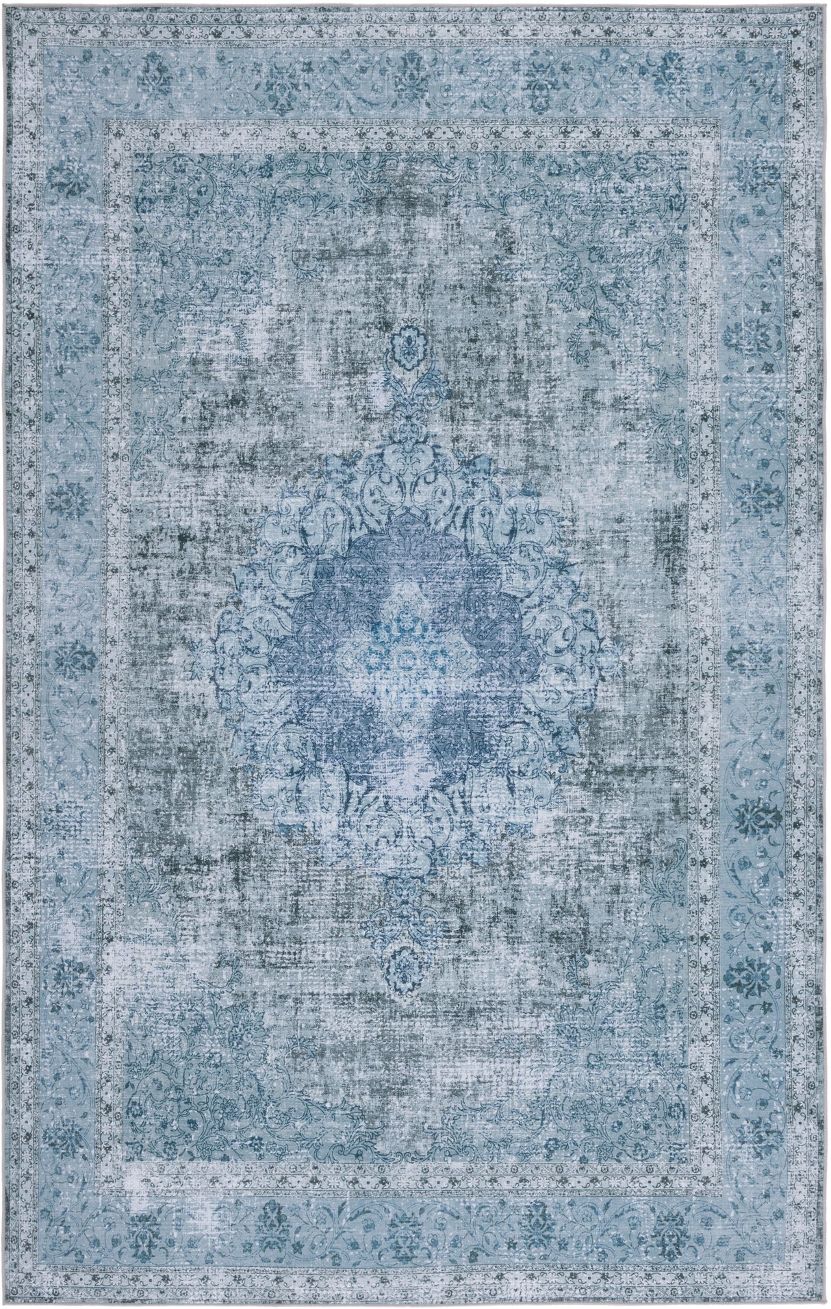 Safavieh Machine Washable Tucson Tsn190X Green/Green Rug.