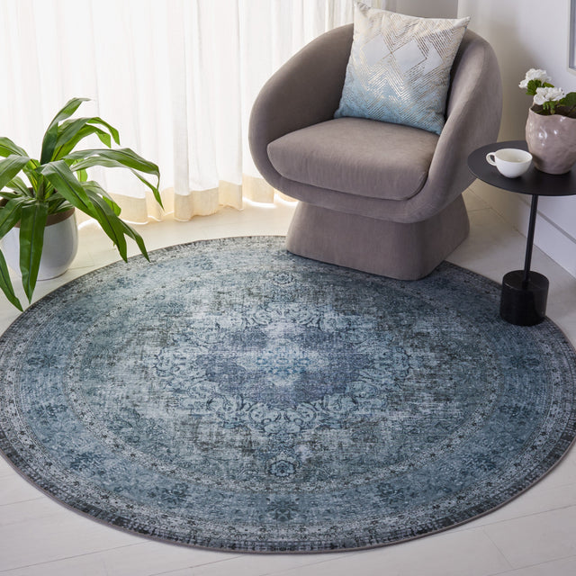 Safavieh Machine Washable Tucson Tsn190X Green/Green Rug.