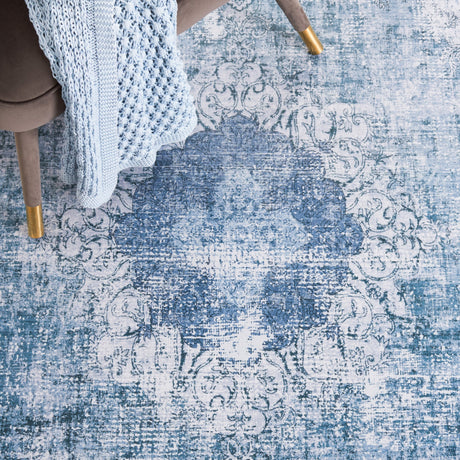 Safavieh Machine Washable Tucson Tsn190Y Green/Grey Rug.